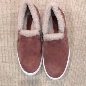 Dusty Rose The Cerchio Shearling M Gemi size 40 Suede Made in Italy